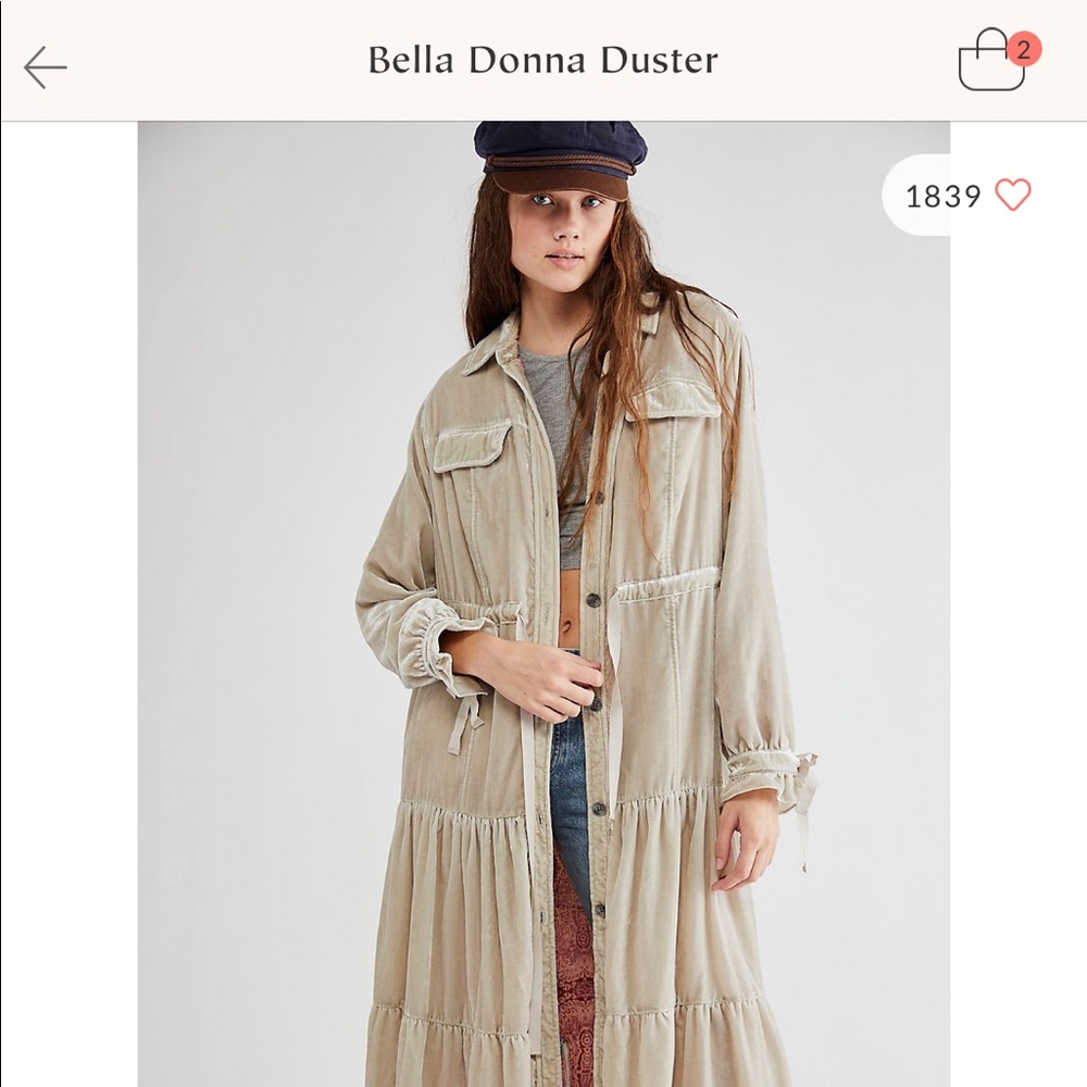 Free people duster medium